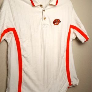 Vintage Oklahoma State 100% Ribbed Polo - Size XL